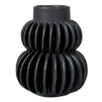 Elegant Bloomingville Modern Stoneware Vase - Black