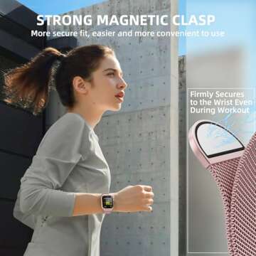 Stylish Stainless Steel Mesh Loop Apple Watch Band 38-49mm