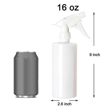 Youngever 5 Pack 16 Ounce Empty Plastic Spray Bottles, Spray Bottles for Hair and Cleaning Solutions...