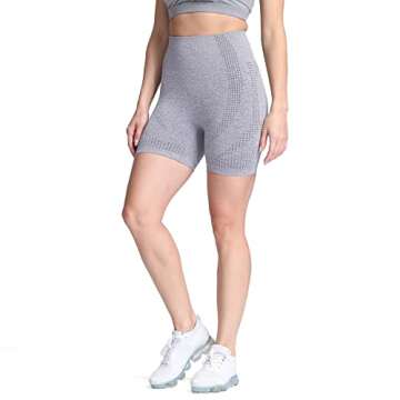 Aoxjox High Waisted Seamless Biker Shorts for Women