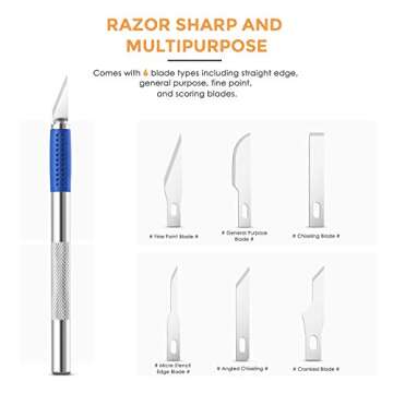 Craft Hobby Knife Set for Art Projects with Blades