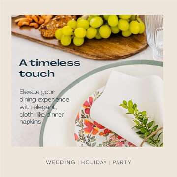 Premium Disposable Linen-Feel Towels for Guests - 200 Pack