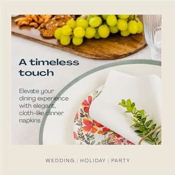 Premium Disposable Linen-Feel Towels for Guests - 200 Pack