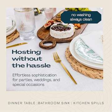 Premium Disposable Linen-Feel Towels for Guests - 200 Pack