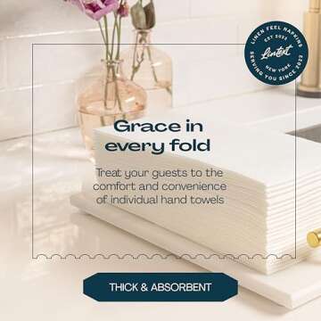 Premium Disposable Linen-Feel Towels for Guests - 200 Pack