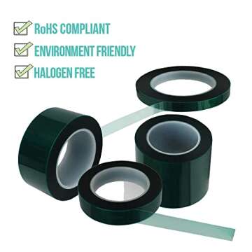 High-Temperature Green Polyester Tape for Powder Coating