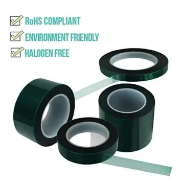 High-Temperature Green Polyester Tape for Powder Coating