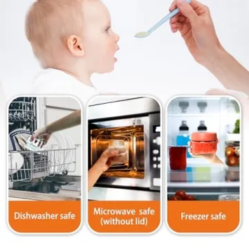 EONJOE Glass Baby Food Jars - 12-Pack BPA Free Baby Food Containers