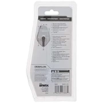 Irwin Tools Chalk Line Reel 100ft Durable Precision Tool
