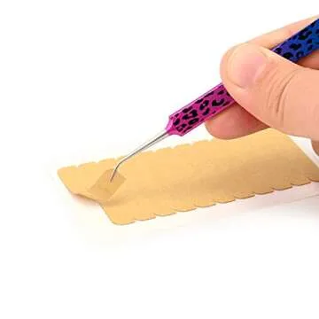 EHDIS Hair Extension Tape Remover Kit with Tape Remover Board,Tape Scraper Tool with Blade,Hair Separating and Selecting Tool, Tweezers,Hair Adhesive Tape,Sponge Pad- Type B