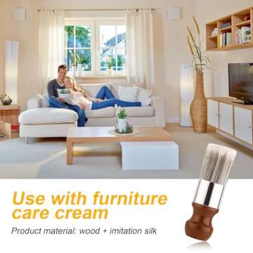 Salve Brush for Leather Care and Furniture Maintenance