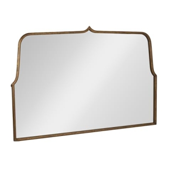 Creative Co-Op Arched Distress Gold Wall Mirror