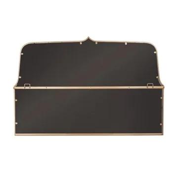 Creative Co-Op Arched Distress Gold Wall Mirror