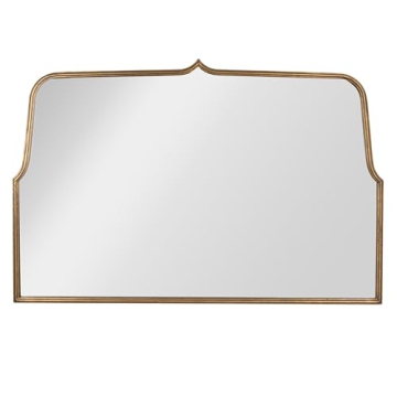 Creative Co-Op Arched Distress Gold Wall Mirror