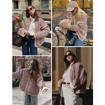 Wyeysyt Women's Cropped Floral Puffer Jacket Lightweight