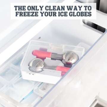 Eli with Love Ice Globes for Facials - 360 Rotating Unbreakable Steel Ice Globes with Carry Case - P...