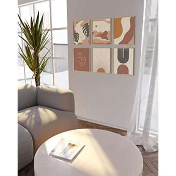 HAUS AND HUES Boho Prints Neutral Wall Art Set