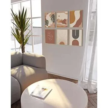 HAUS AND HUES Boho Prints Neutral Wall Art Set