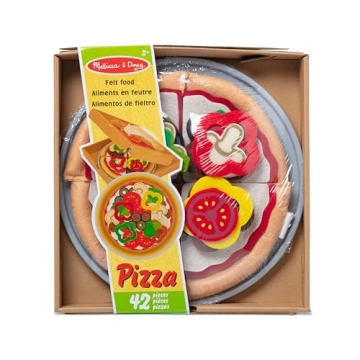 Melissa & Doug Felt Food Mix 'n Match Pizza Play Set for Kids