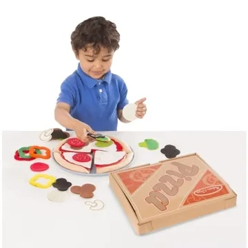 Melissa & Doug Felt Food Mix 'n Match Pizza Play Set for Kids