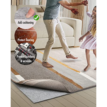 Non Slip Rug Pad for Area Rugs on Hardwood Floors