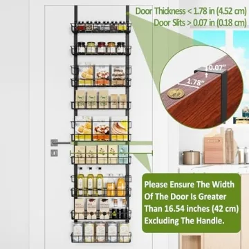Churboro Pantry Organizer Rack | 9 Adjustable Baskets