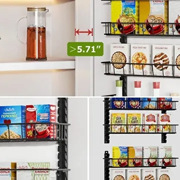 Churboro Pantry Organizer Rack | 9 Adjustable Baskets