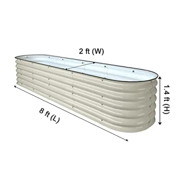 VEGEGA 8ft Versatile Raised Garden Bed for Beautiful Gardens