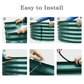 VEGEGA 8ft Versatile Raised Garden Bed for Beautiful Gardens