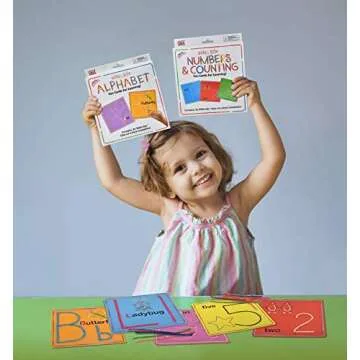 Wikki Stix Numbers and Counting Cards, Preschool & Kindergarten Tactile Learning, STEM Toy, Numbers 1-20 Plus 7 Bonus Cards, 36 Wikki Stix, for 3 & Up.