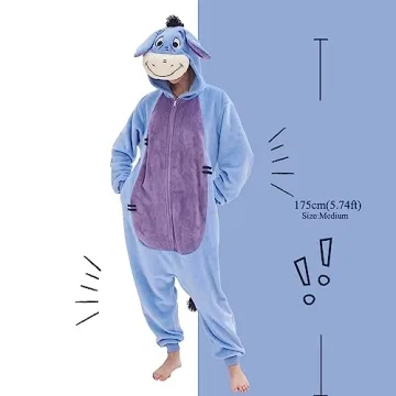 GONAAP Eeyore Adult Pajamas - Cozy Animal Onesie