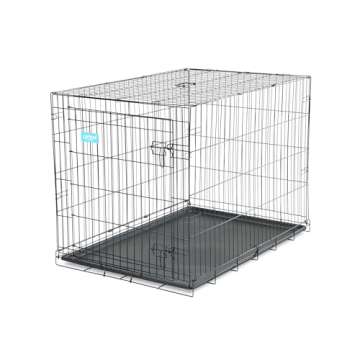 Carlson Secure Foldable Metal Dog Crate for Large Pets