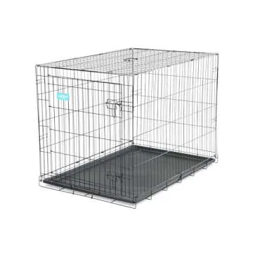 Carlson Secure Foldable Metal Dog Crate for Large Pets