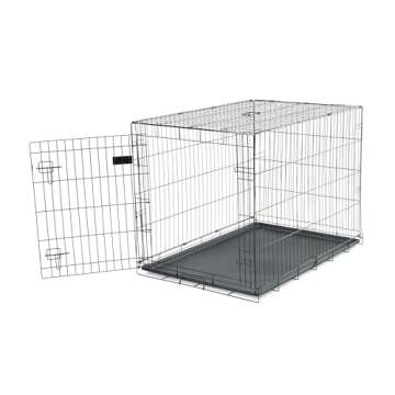 Carlson Secure Foldable Metal Dog Crate for Large Pets