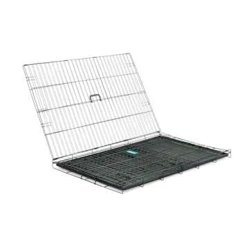 Carlson Secure Foldable Metal Dog Crate for Large Pets