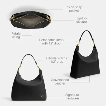 Elegant Coach Juliet Shoulder Bag 38 in Black
