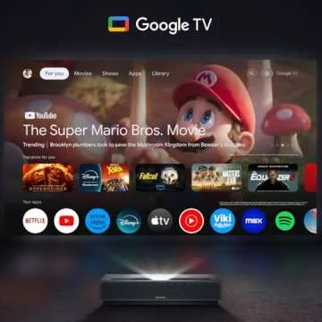 Formovie Cinema Edge 4K Ultra Short Throw 2100 Lumen Cinema UST Projector ALPD Laser TV w/ Built-In Soundbar