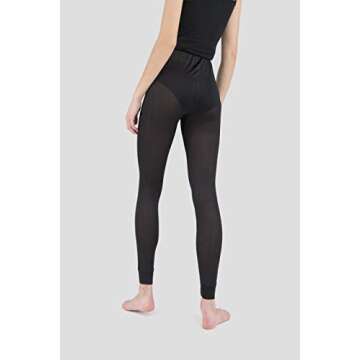 Terramar Thermasilk Pointelle Pants for Women - Black