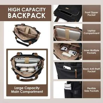 GOLF SUPAGS Convertible Laptop Backpack for Women