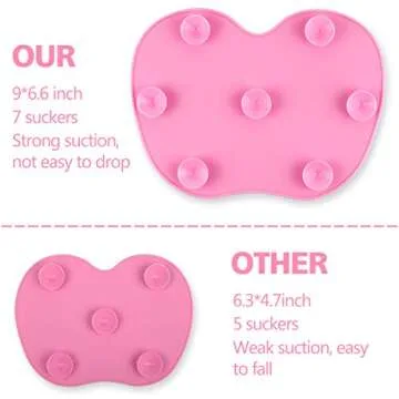 Ranphykx Silicone Makeup Brush Cleaner Mat with Suction Cup