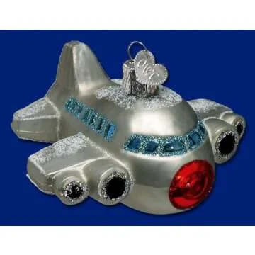 Old World Airplane Christmas Ornament for Unique Festivities