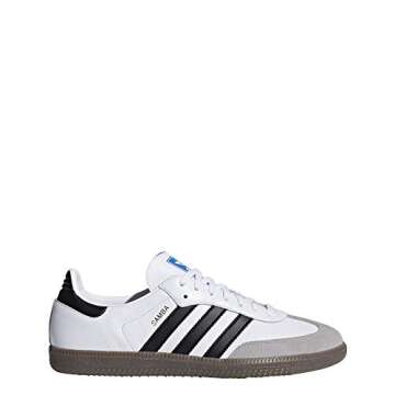 adidas Originals Men's Samba OG Sneaker White/Black/Granite 13