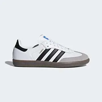 adidas Originals Men's Samba OG Sneaker White/Black/Granite 13