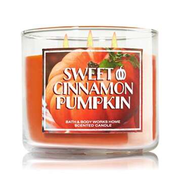 Bath and Body Works Thankful Candle Sweet Cinnamon Pumpkin 3 Wick 14.5 oz