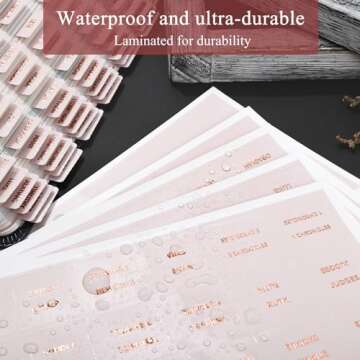 Laminated Bible Tabs (Gold Foil Stamped Lettering), Bible Journaling Supplies, Bible Book Tabs, Christian Gift, 66 Bible Tabs Old and New Testament, Including 24 Blank Tabs (Pink)