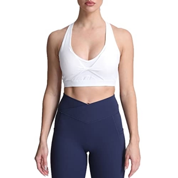 Aoxjox Twist Sports Bra for Women Workout Fashion