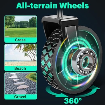 Heavy Duty Folding Utility Wagon Cart - Collapsible & Portable