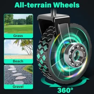 Heavy Duty Folding Utility Wagon Cart - Collapsible & Portable