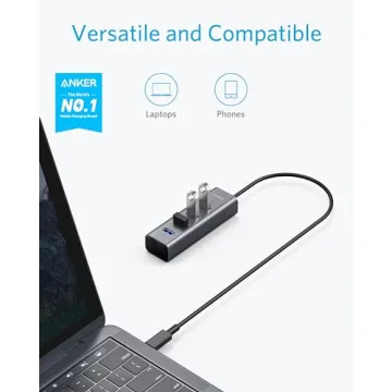 Anker USB C Hub - 4 Ports USB 3.0 for Easy Connectivity