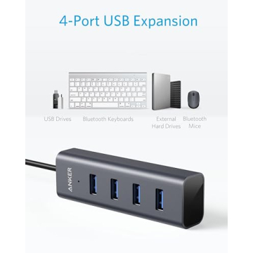 Anker USB C Hub - 4 Ports USB 3.0 for Easy Connectivity
